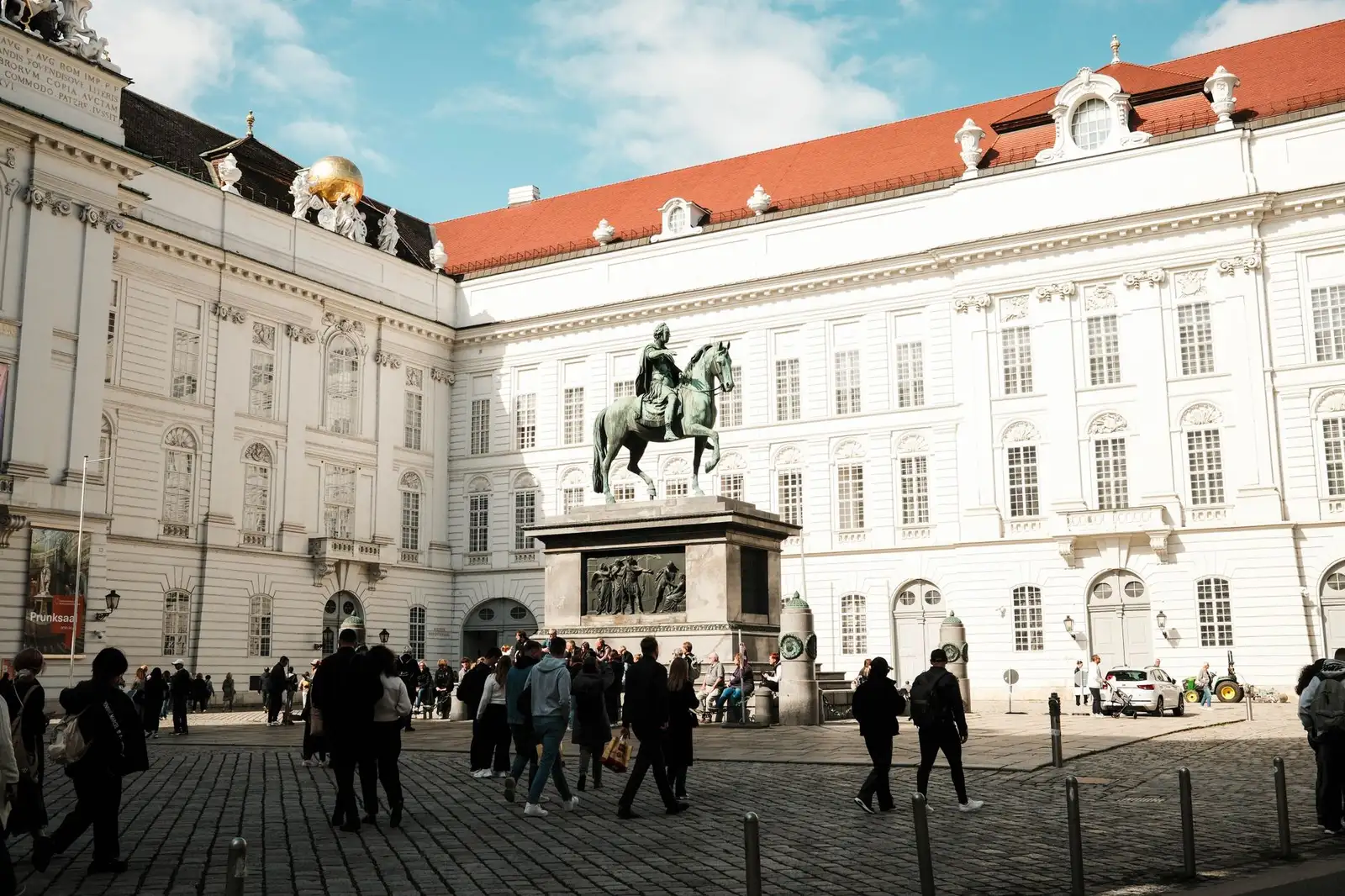 Vienna Hofburg imperial complex on a clear afternoon