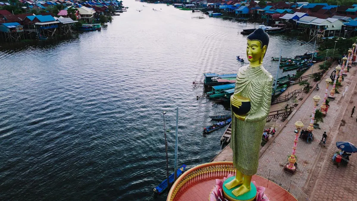 Kampong Cham bamboo bridge
