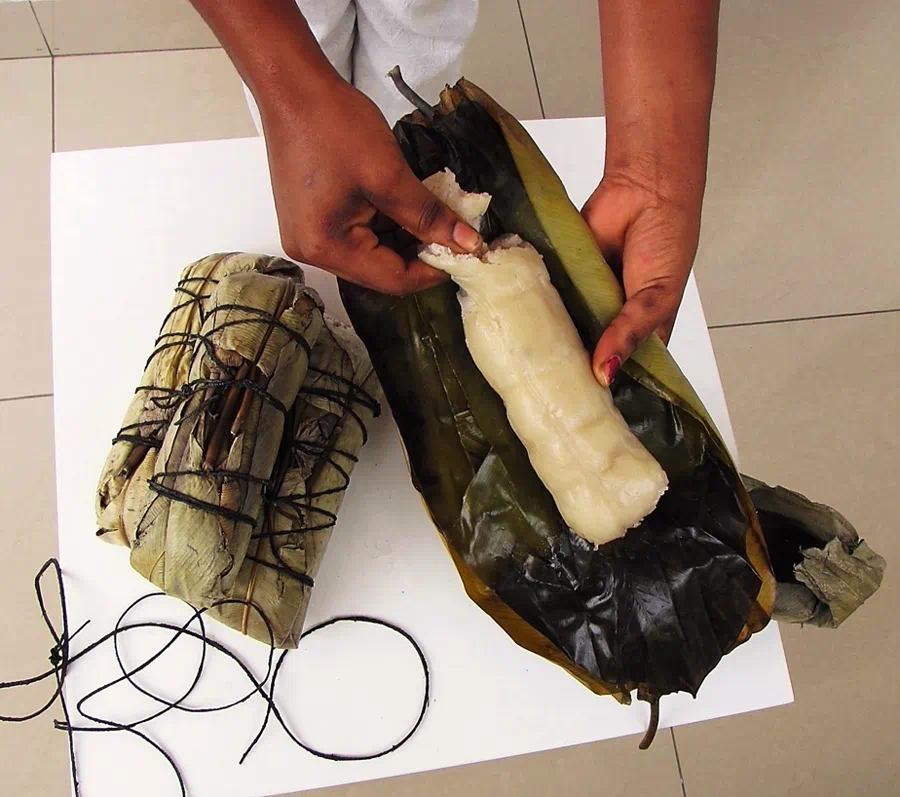 Fufu dough with stew