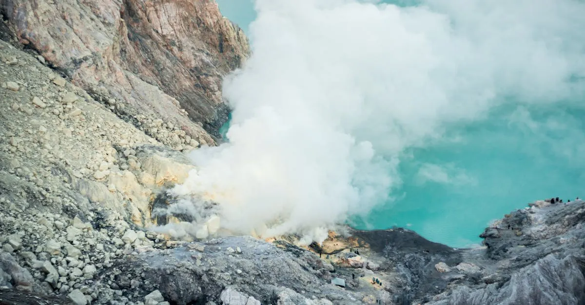Kawah Ijen blue fire volcano