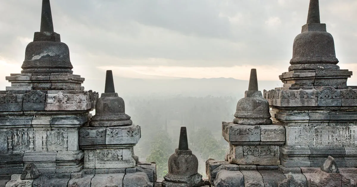 Borobudur temple sunrise