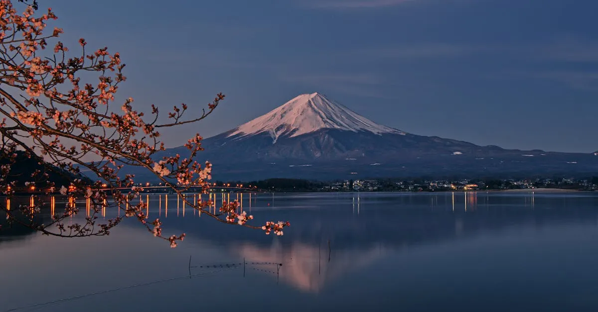 Mount Fuji reflection