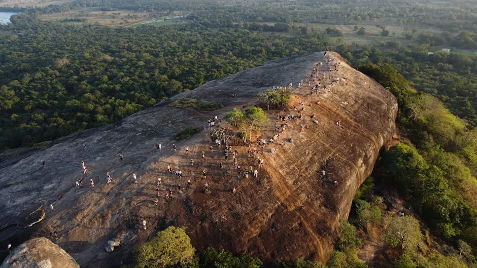 View of Sigiriya from Pidurangala Rock