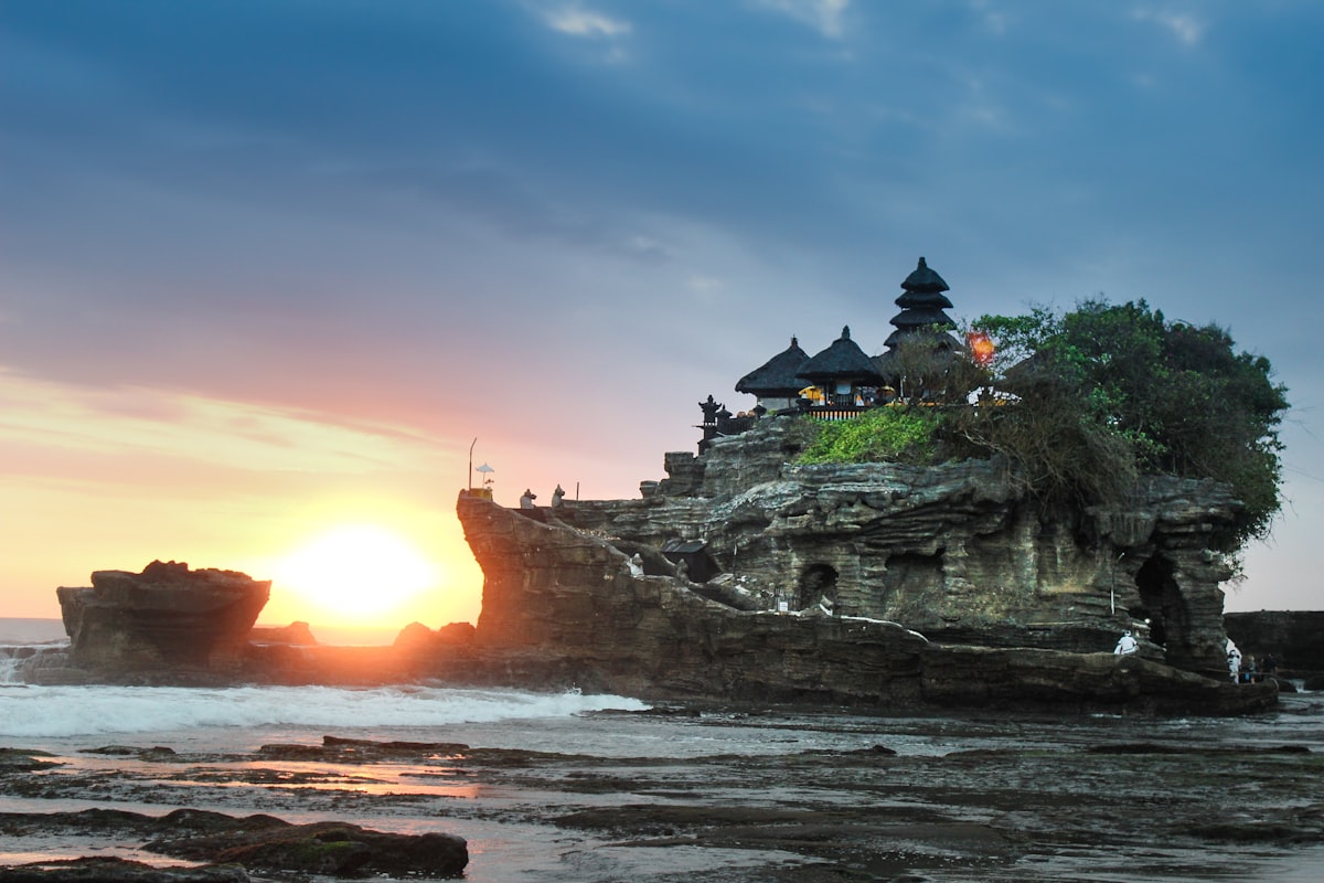 Indonesian temple and nature