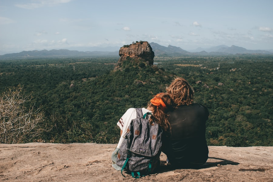 Sigiriya Lion Rock fortress rising from the jungle