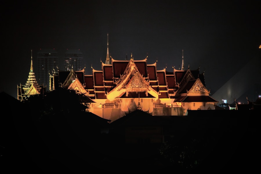 Grand Palace Bangkok with ornate golden spires and rooftops